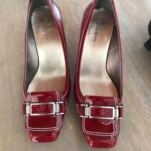 Cole Haan Red Patent Leather Pumps